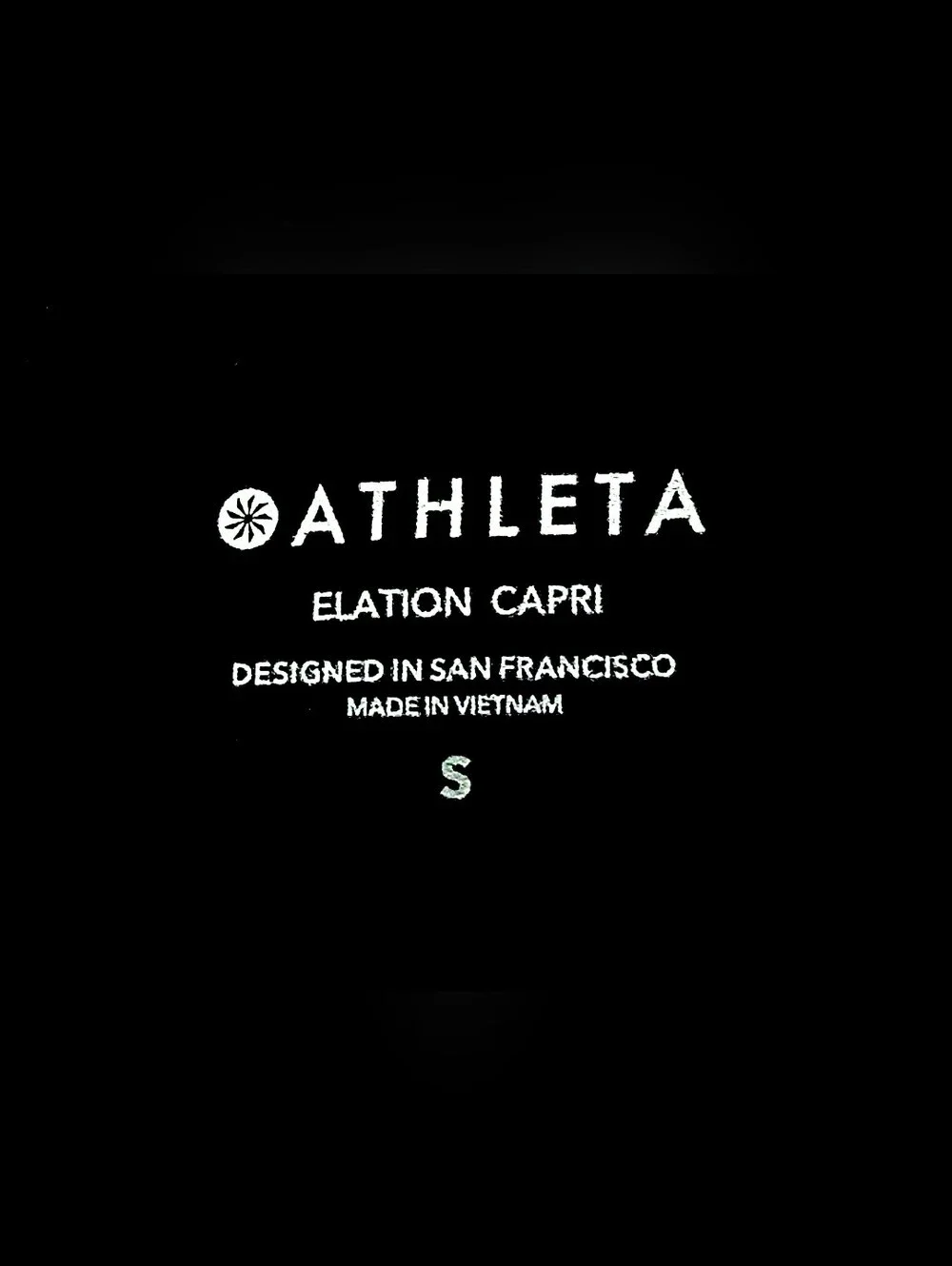 Athleta Elation Size Small Women's Ultra High Rise Black Capri Back Pocket - Picture 7 of 14